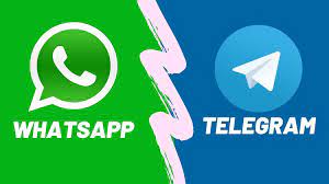 Telegram et WhatsApp
