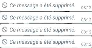 ce message a été supprimé