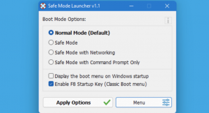 safe Mode Launcher