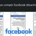 Compte Facebook désactivé