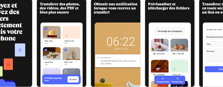Transfert de gros fichiers