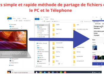 partage de fichiers entre pc et téléphone