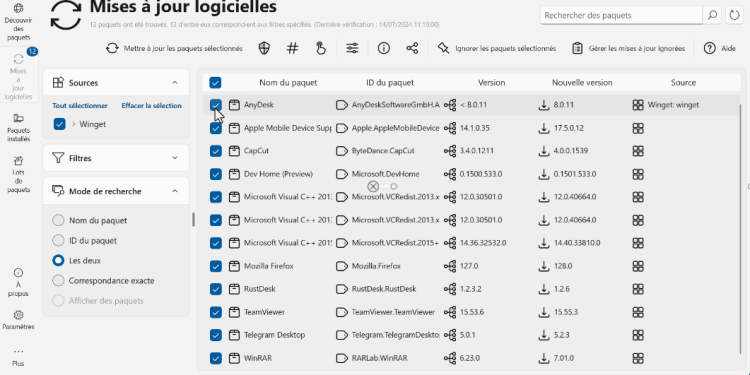 gérer vos logiciels